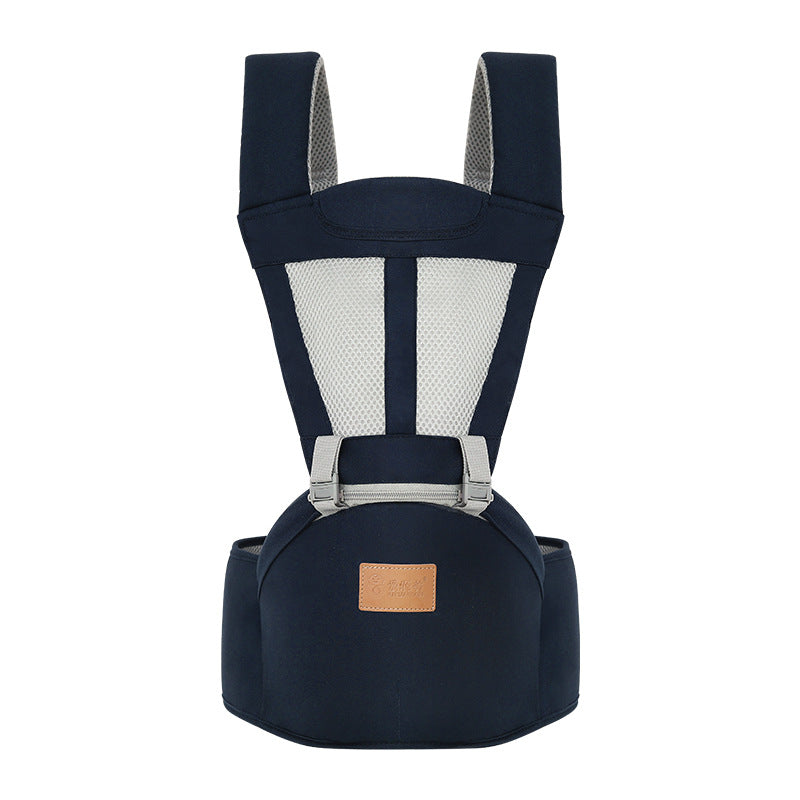 A multi-functional baby waist stool for both front and back use