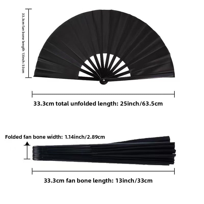 Colorful Pattern Kung Fu Fan