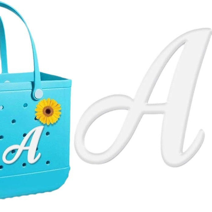 26-piece beach bag with letter accessories
