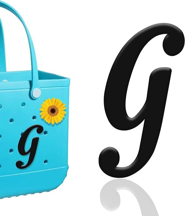 26-piece beach bag with letter accessories